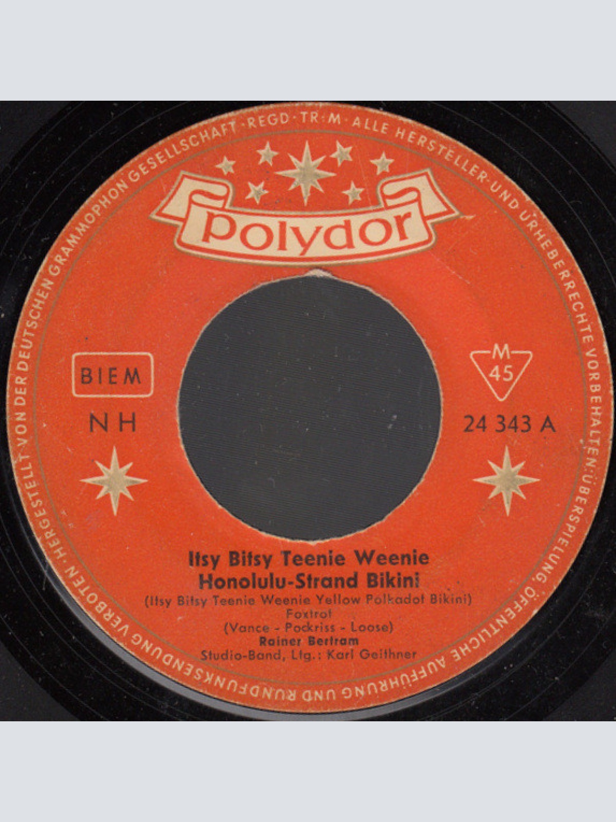 Vinyl / Rainer Bertram - Itsy Bitsy Teenie Weenie Honolulu-Strand Bikini