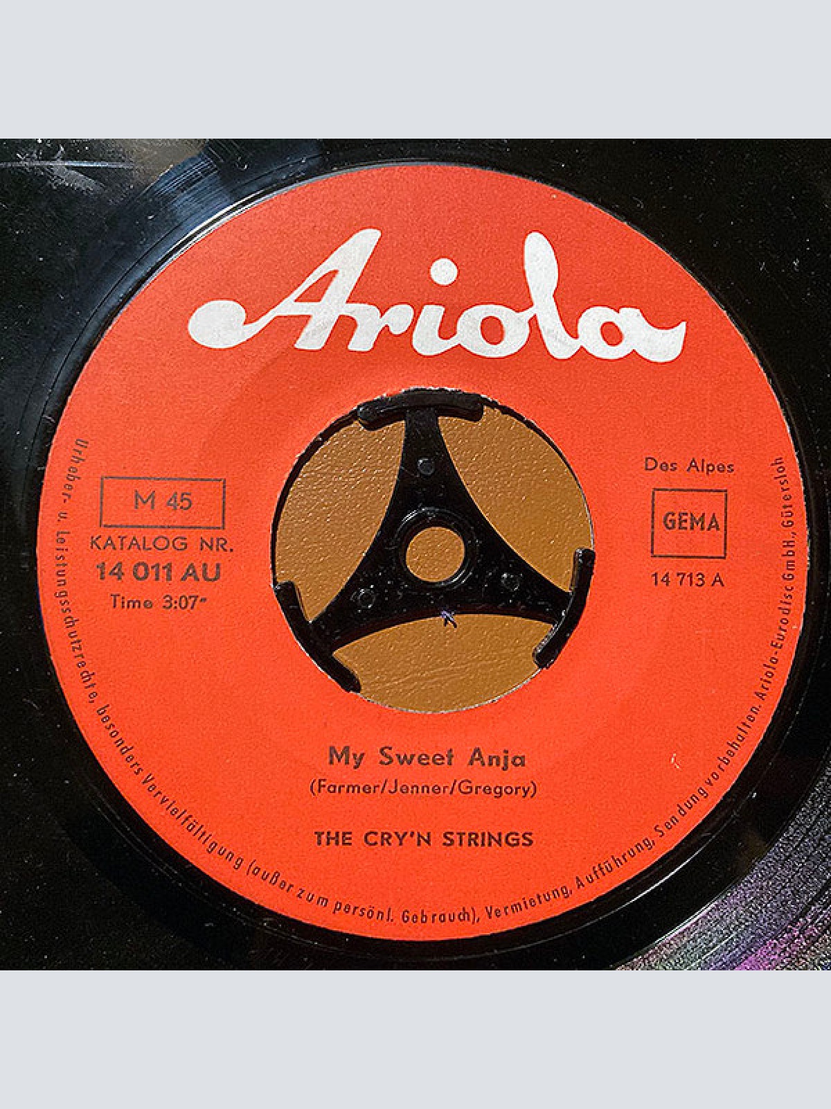 Vinyl / The Cry'n Strings - My Sweet Anja