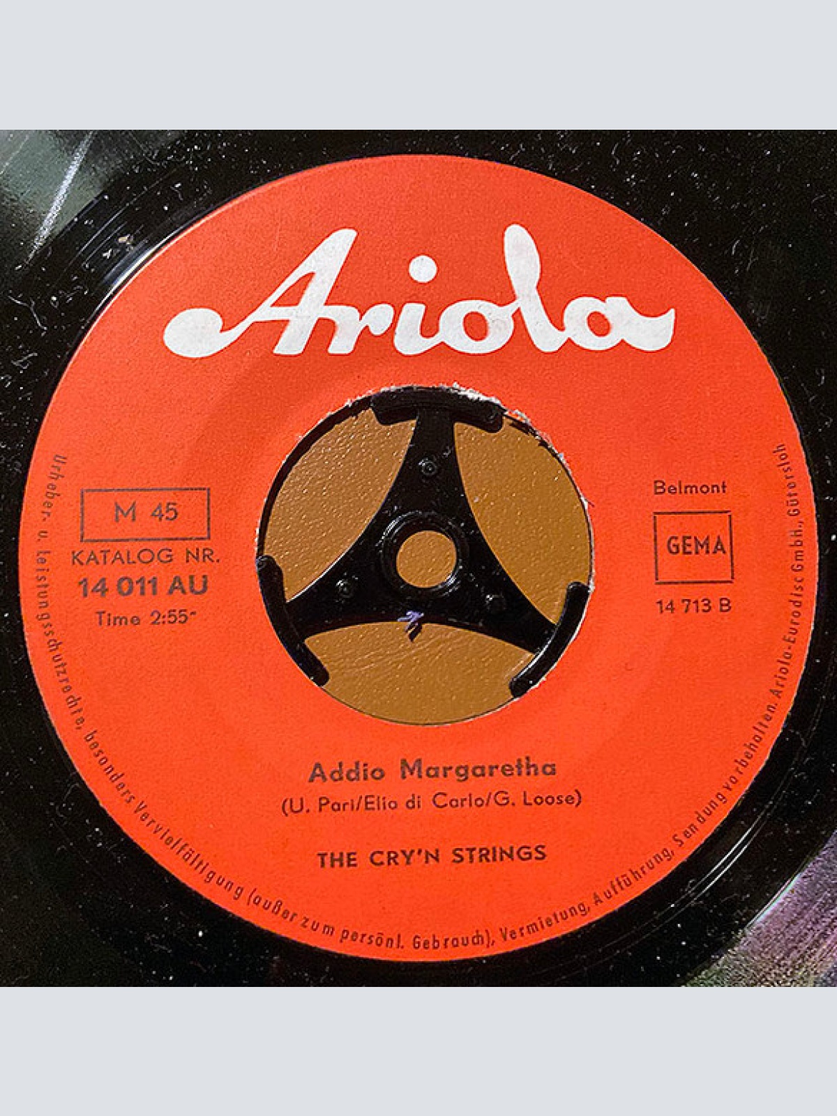 Vinyl / The Cry'n Strings - My Sweet Anja