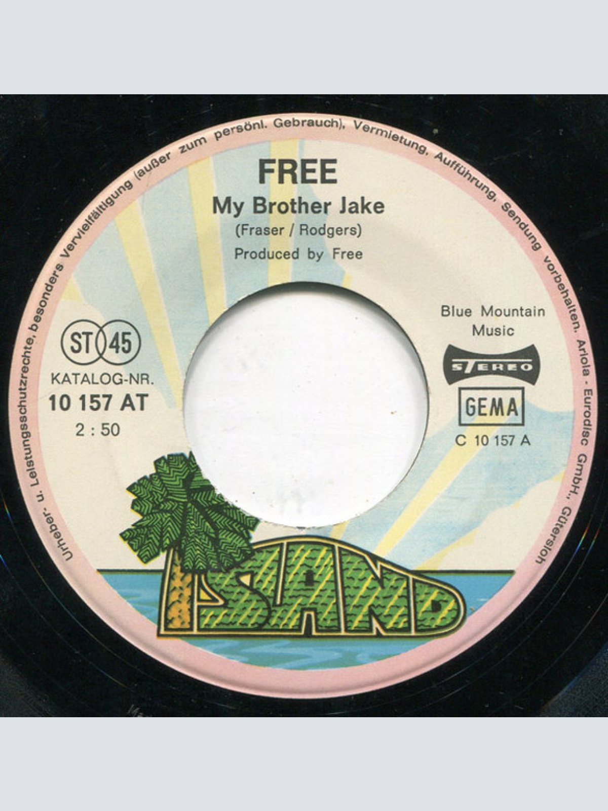 Vinyl / Free - My Brother Jake / Only My Soul
