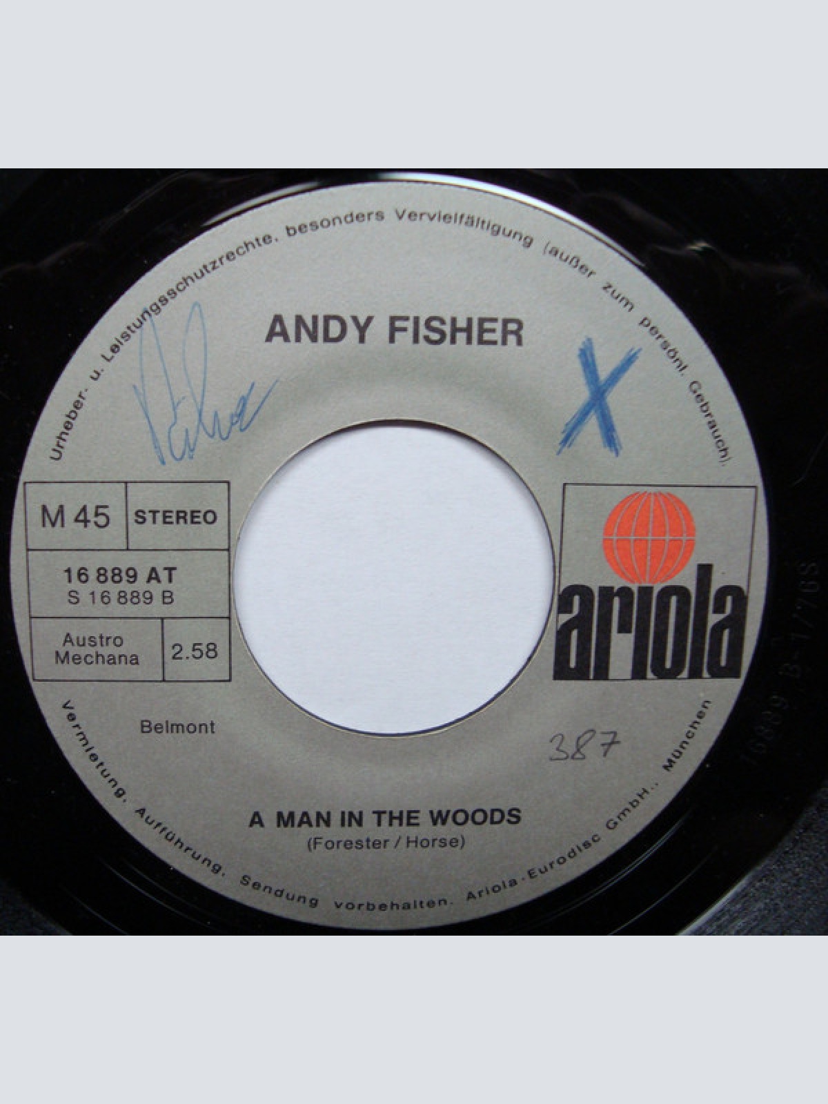 Vinyl / Andy Fisher - Mr. Cannibal / A Man In The Woods