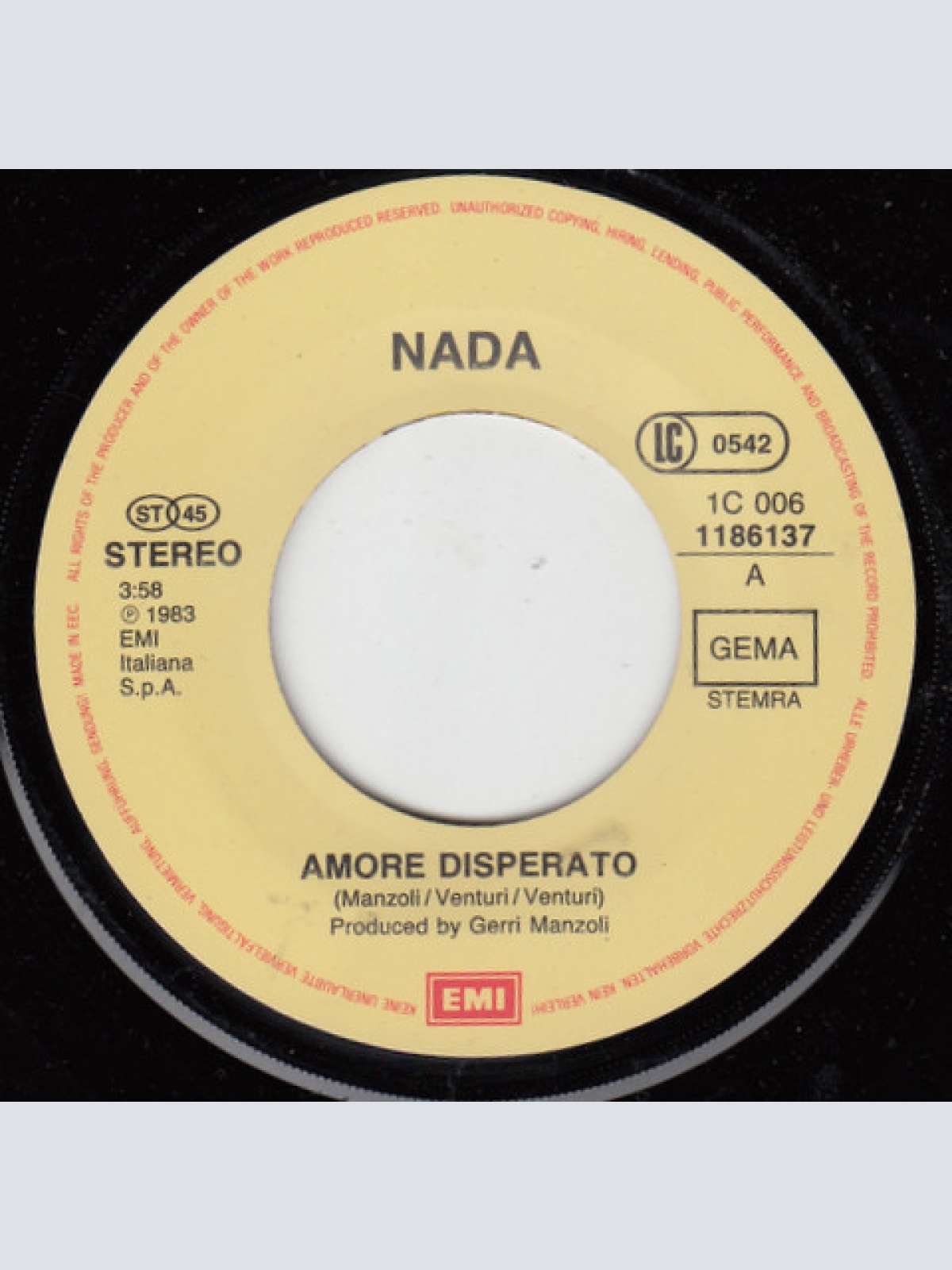 Vinyl / Nada (8) - Amore Disperato