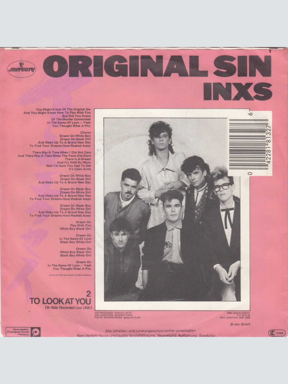 Vinyl / INXS - Original Sin