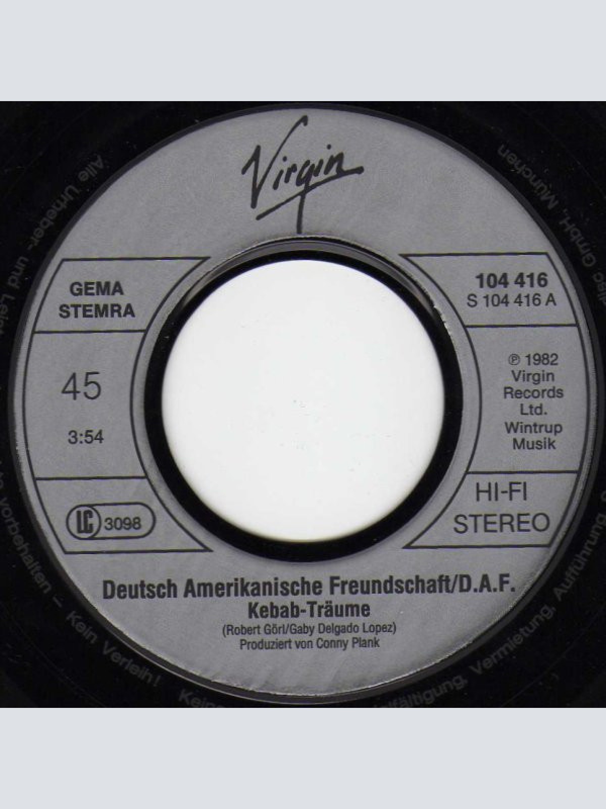 Vinyl / Deutsch Amerikanische Freundschaft - Kebab-Träume / Ein Bisschen Krieg