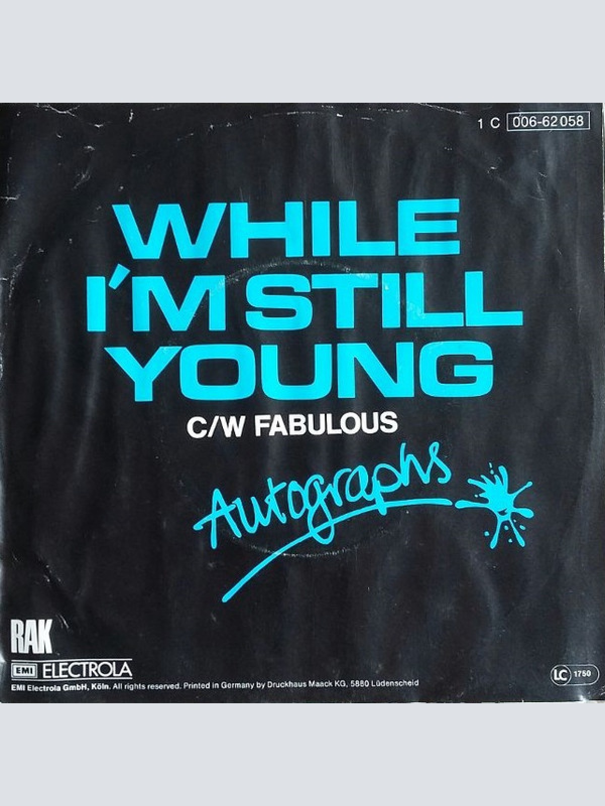 Vinyl / Autographs - While I'm Still Young