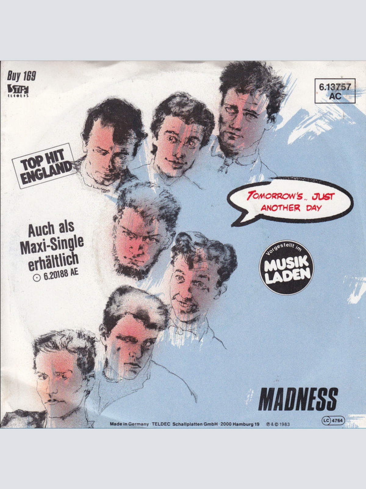Vinyl / Madness - Tomorrow's.. Just Another Day / Madness (Is All In The Mind)