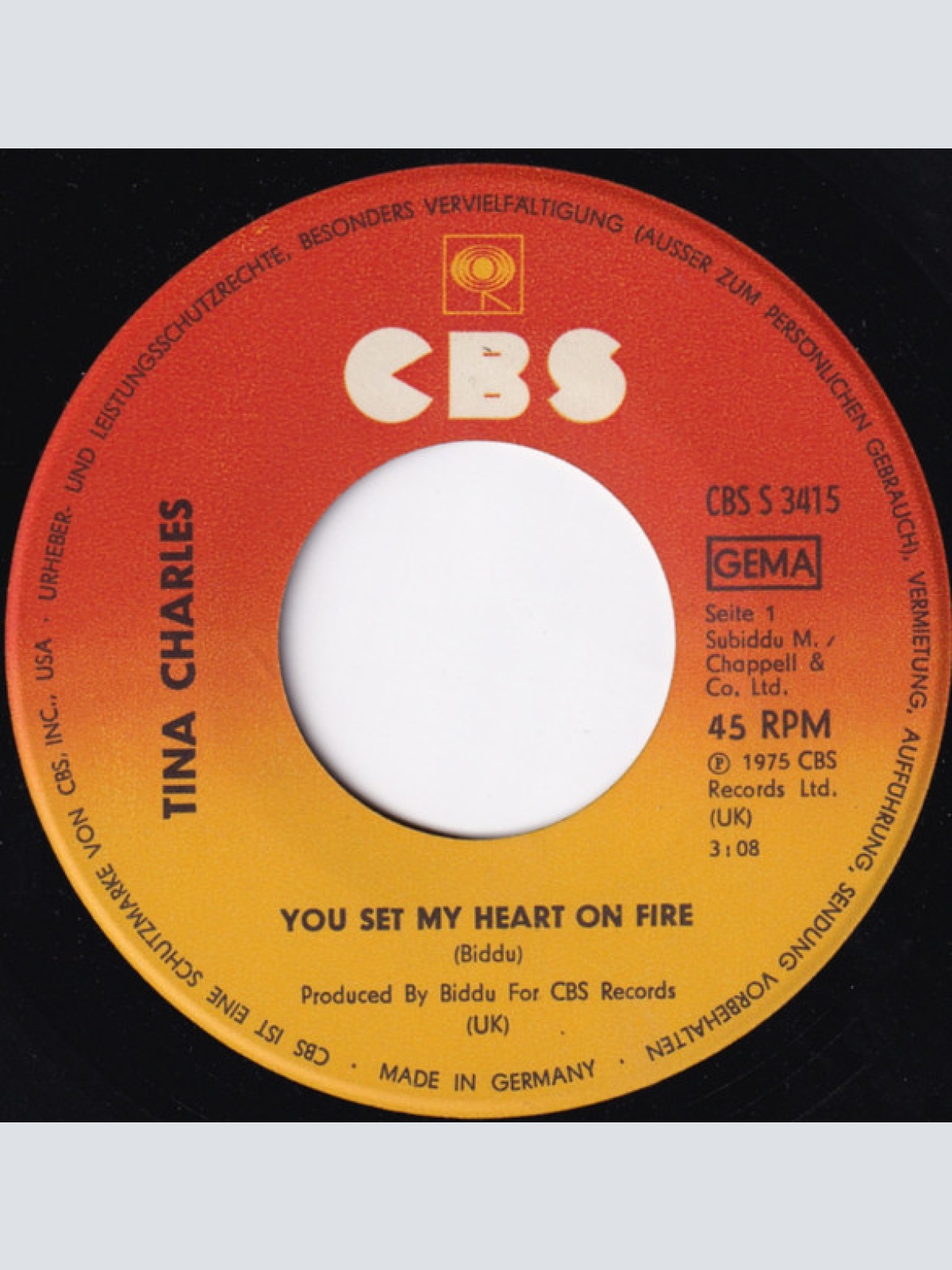 Vinyl / Tina Charles - You Set My Heart On Fire