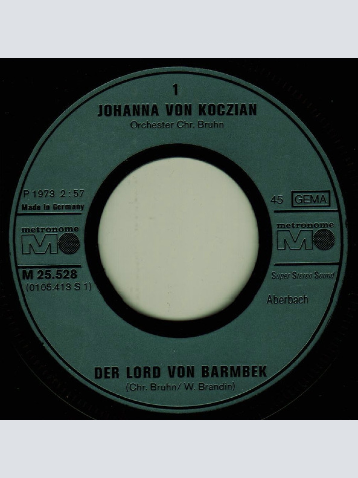 Vinyl / Johanna Von Koczian - Der Lord Von Barmbek / Miss Henderson
