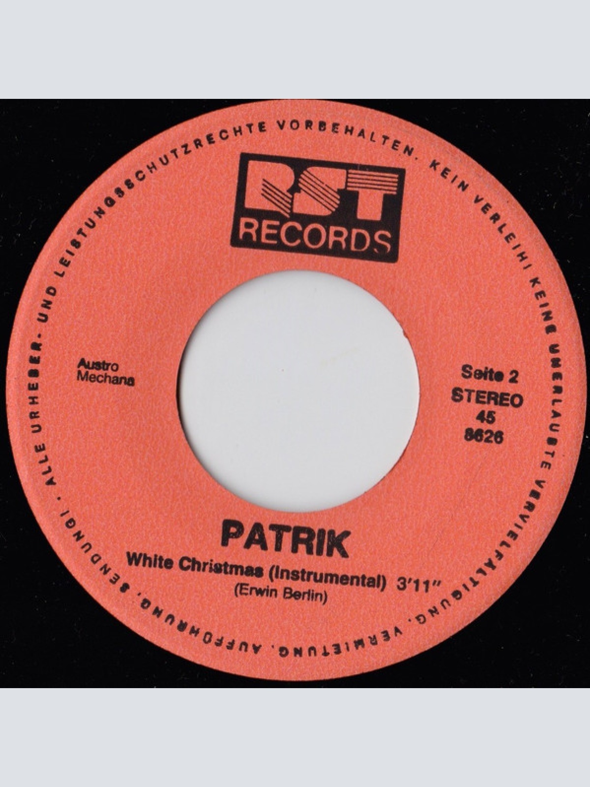 Vinyl / Patrick (107) - Ich Freu Mich Auf Weihnachten / White Christmas