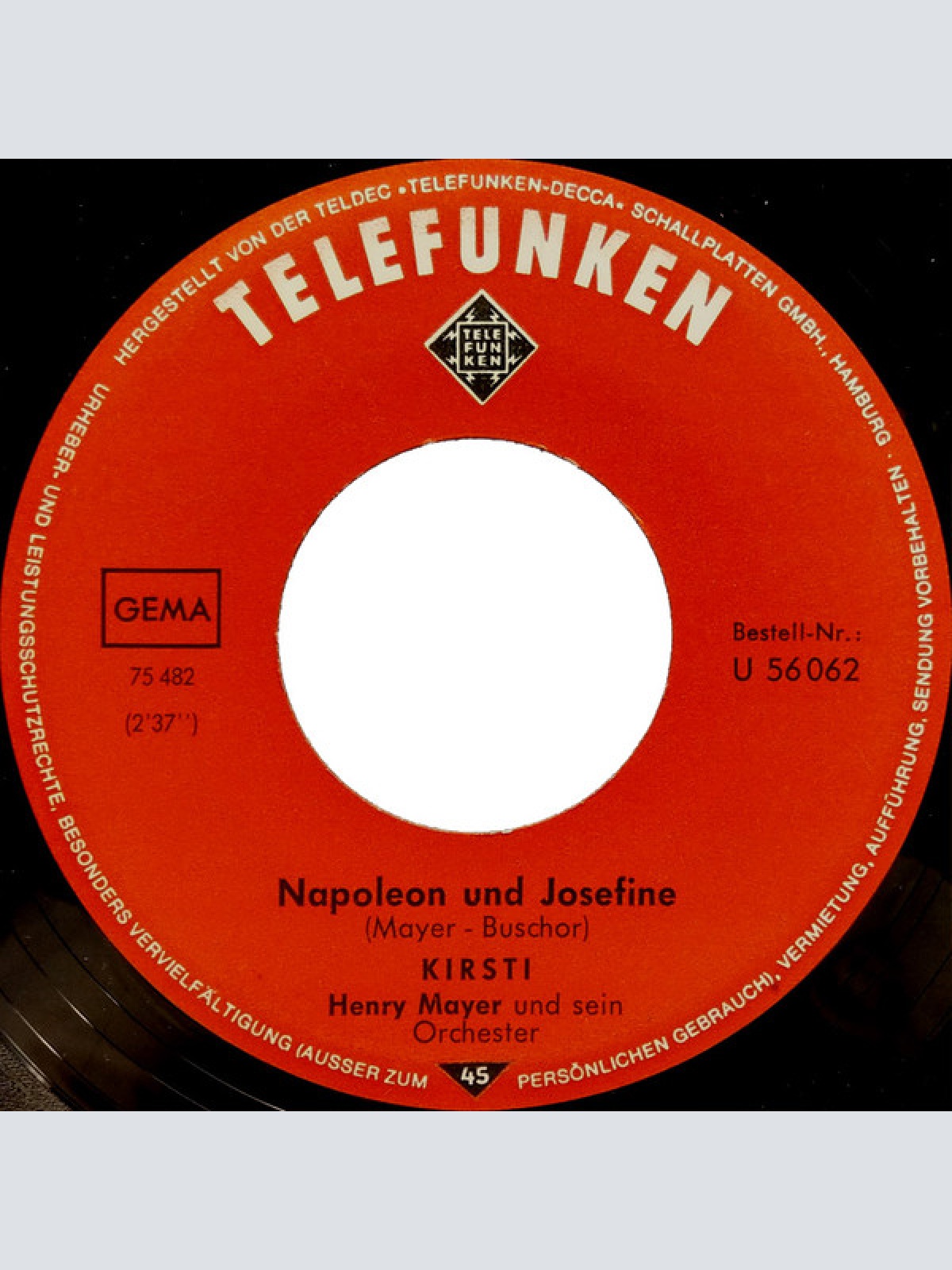 Vinyl / Kirsti* - Napoleon Und Josephine