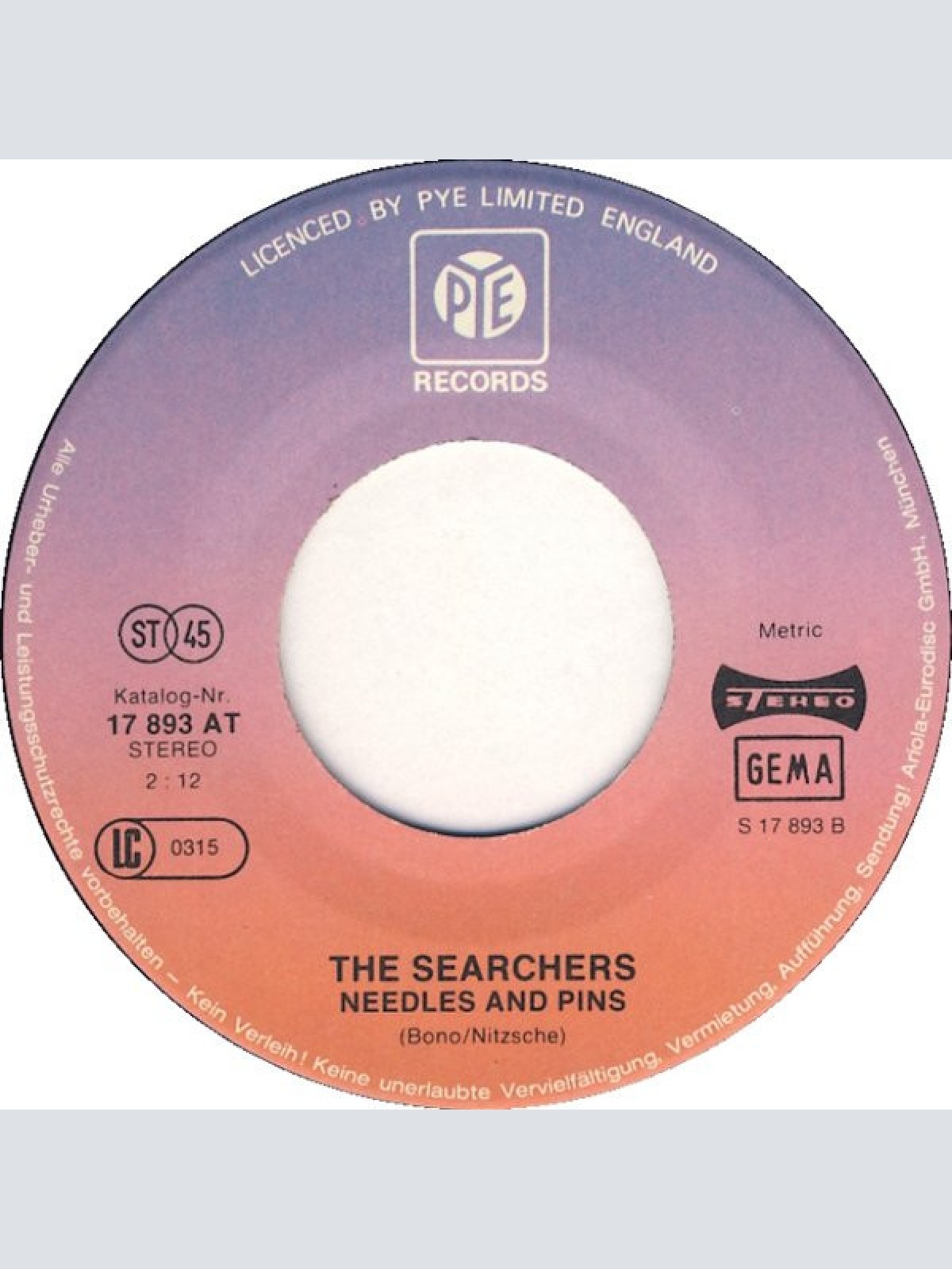 Vinyl / The Honeycombs / The Searchers - Have I The Right / Needles And Pins