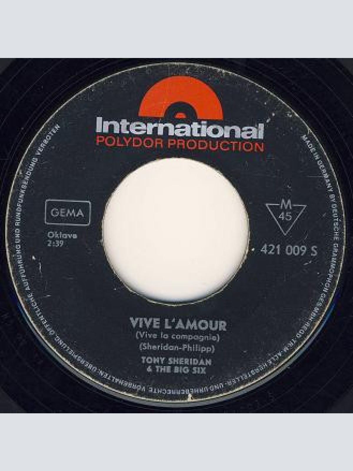 Vinyl / Tony Sheridan & The Big Six* - Vive L'Amour (Vive La Compagnie)