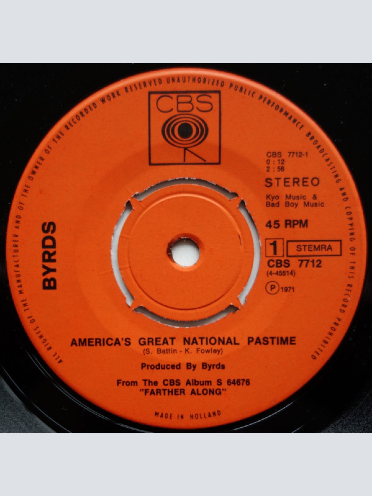 Vinyl / Byrds* - America's Great National Pastime