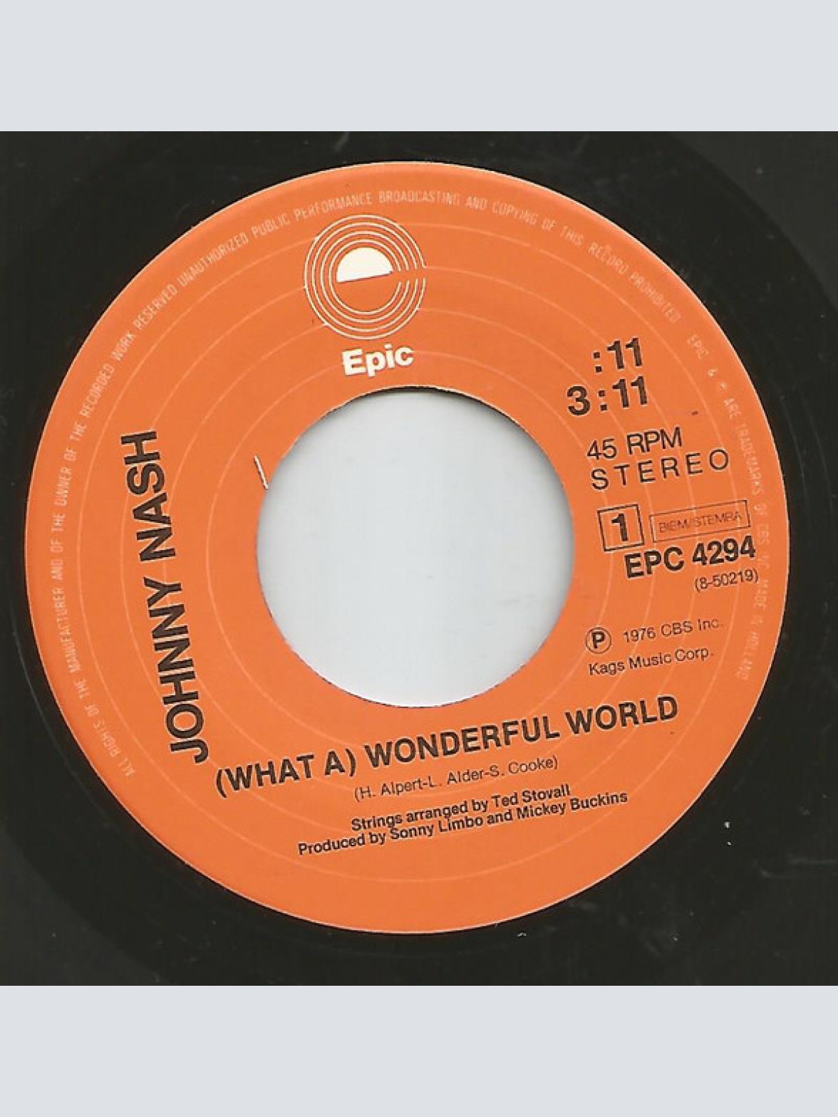 Vinyl / Johnny Nash - (What A) Wonderful World
