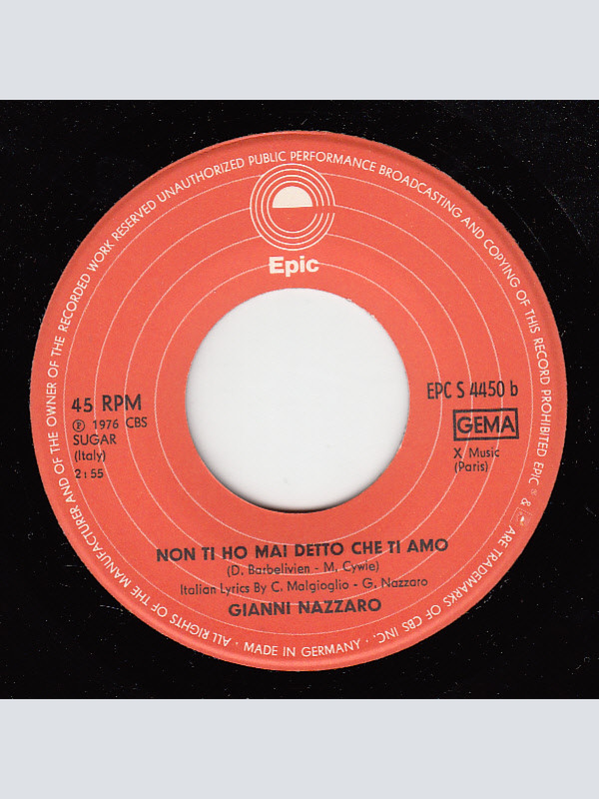 Vinyl / Gianni Nazzaro - Romanella (Deutsche Version)