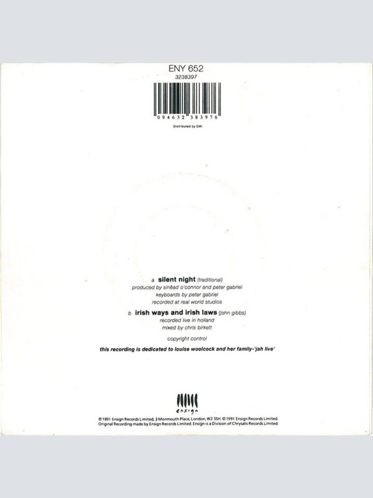 Vinyl / Sinéad O'Connor - Silent Night