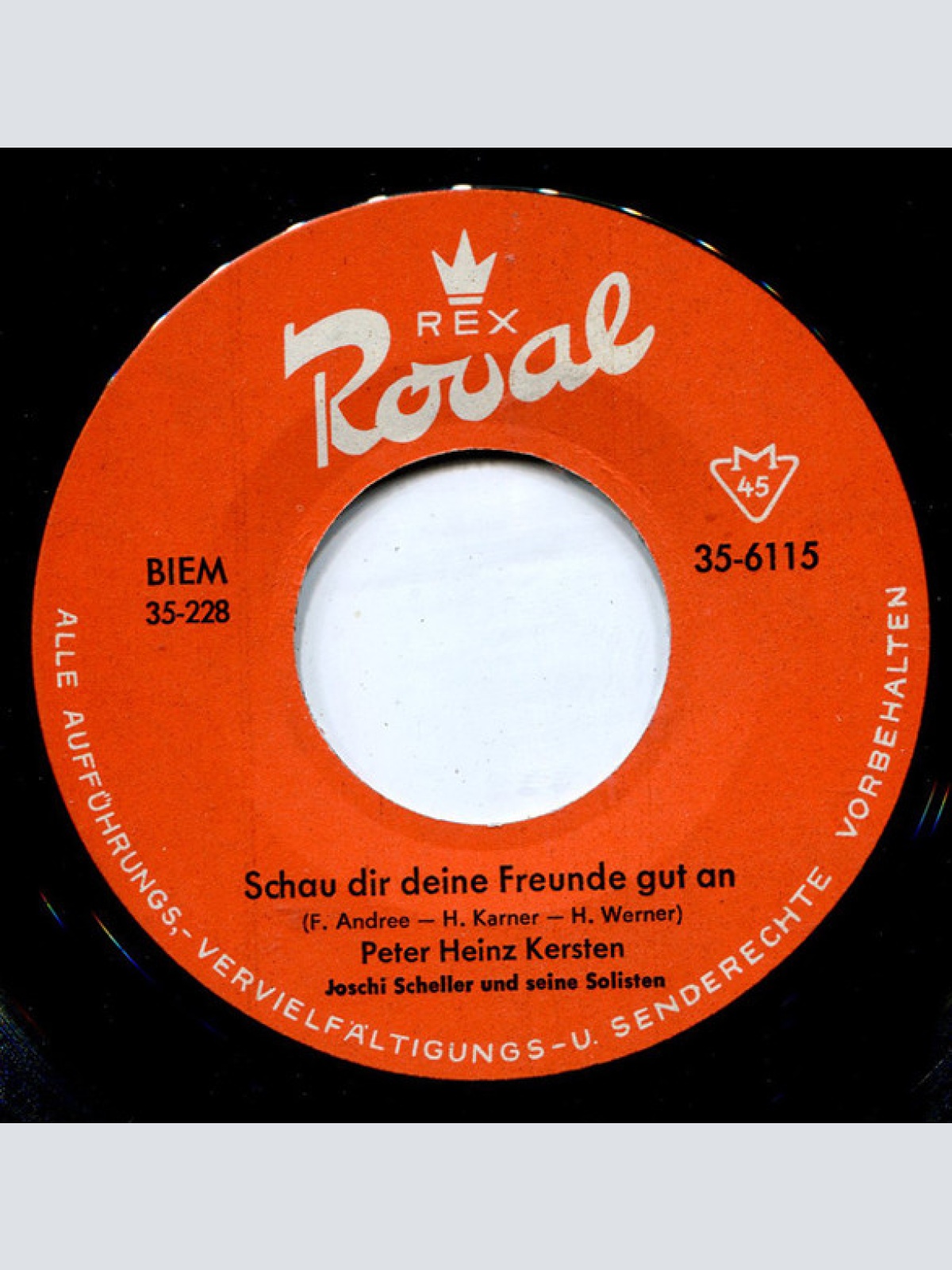 Vinyl / Peter Heinz Kersten - Schau Dir Deine Freunde Gut An