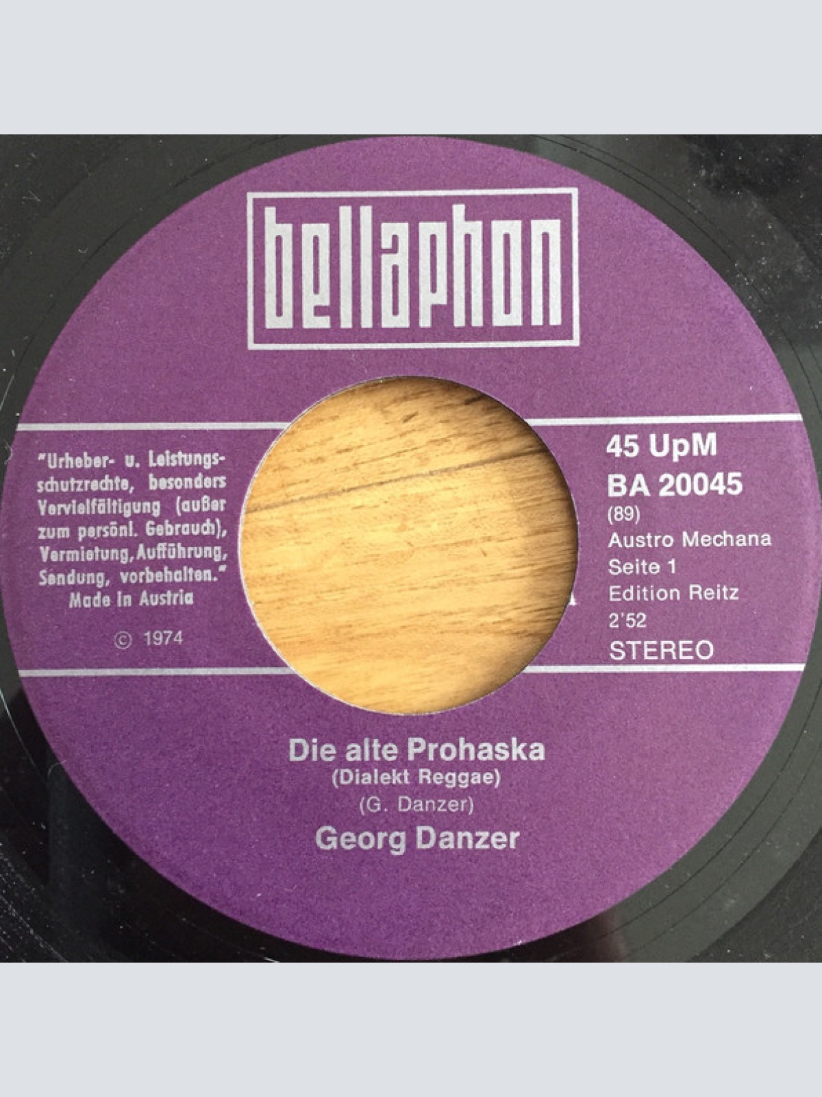 Vinyl / Georg Danzer - Die Alte Prohaska