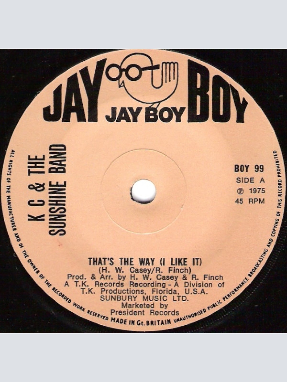 Vinyl / K C & The Sunshine Band* - That's The Way (I Like It)