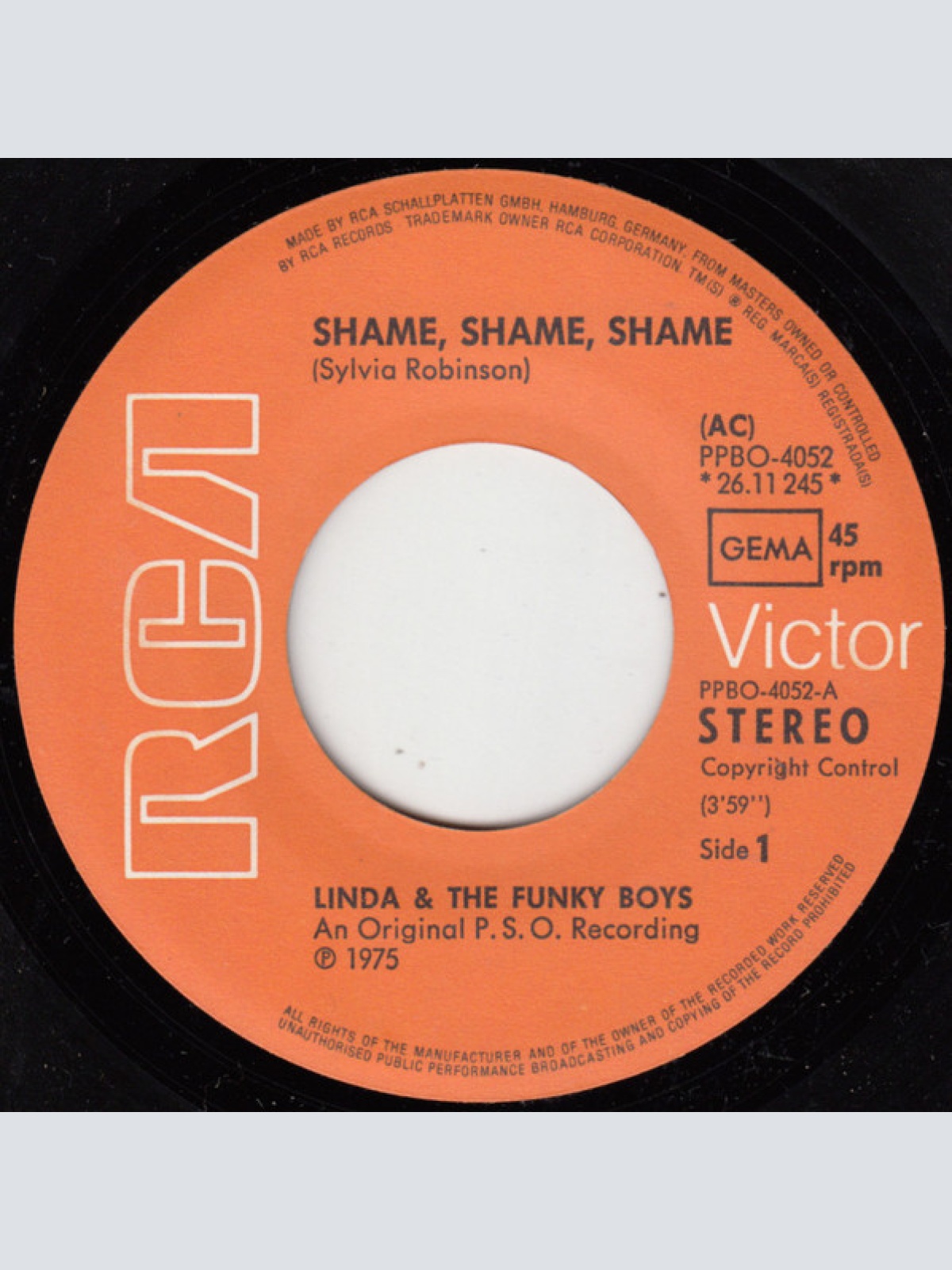 Vinyl / Linda & The Funky Boys* - Shame, Shame, Shame