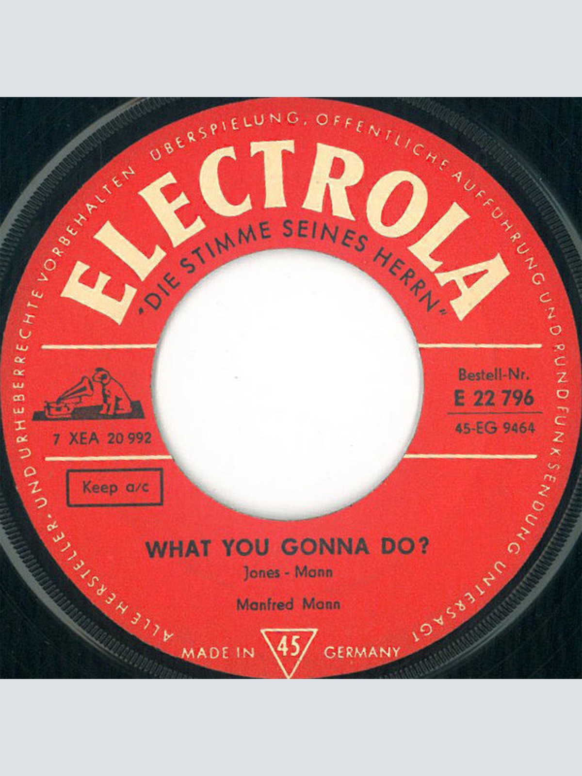 Vinyl / Manfred Mann - Do Wah Diddy Diddy / What You Gonna Do?