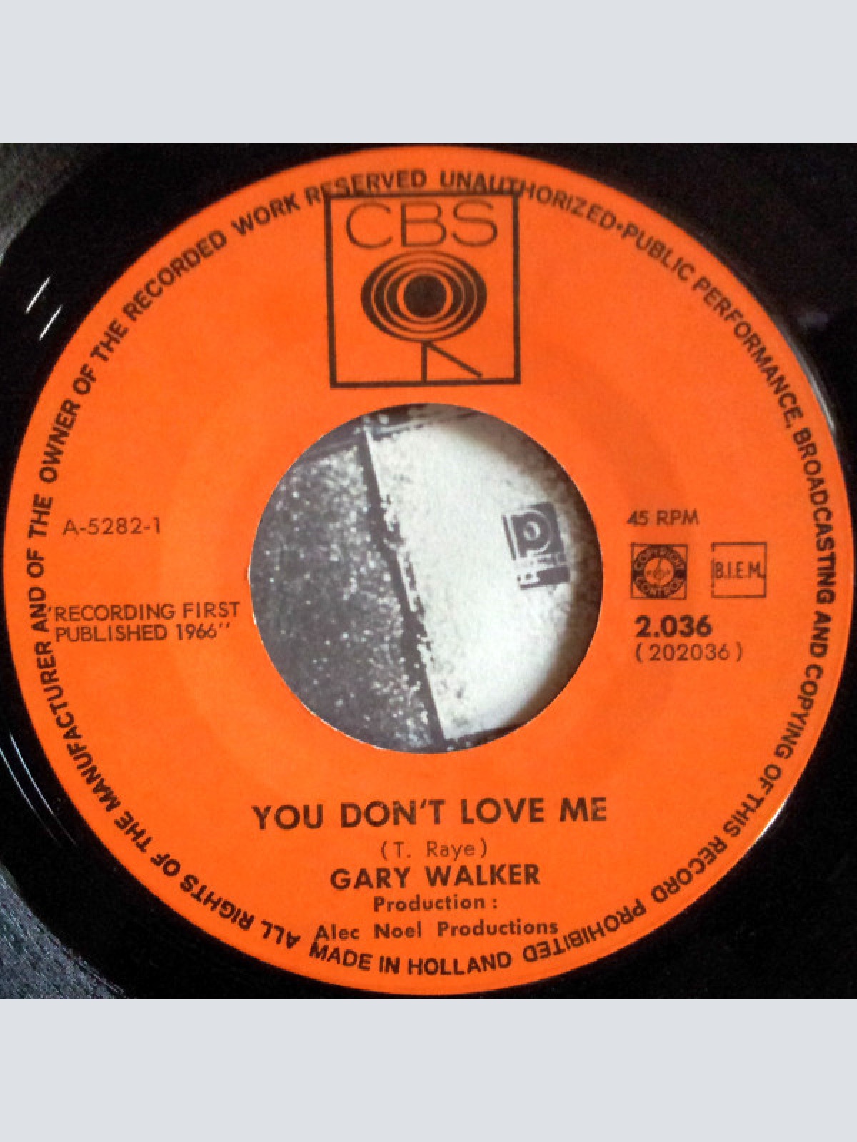 Vinyl / Gary Walker - You Don't Love Me