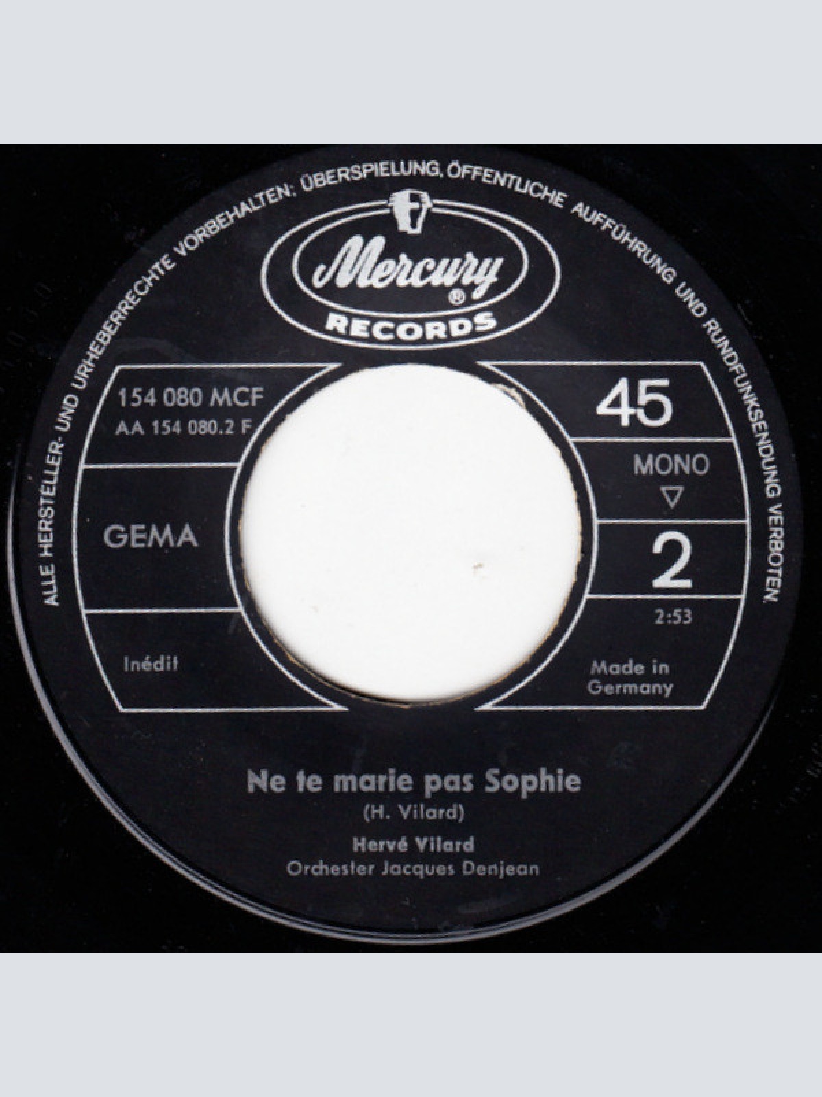 Vinyl / Hervé Vilard - Mourir Ou Vivre