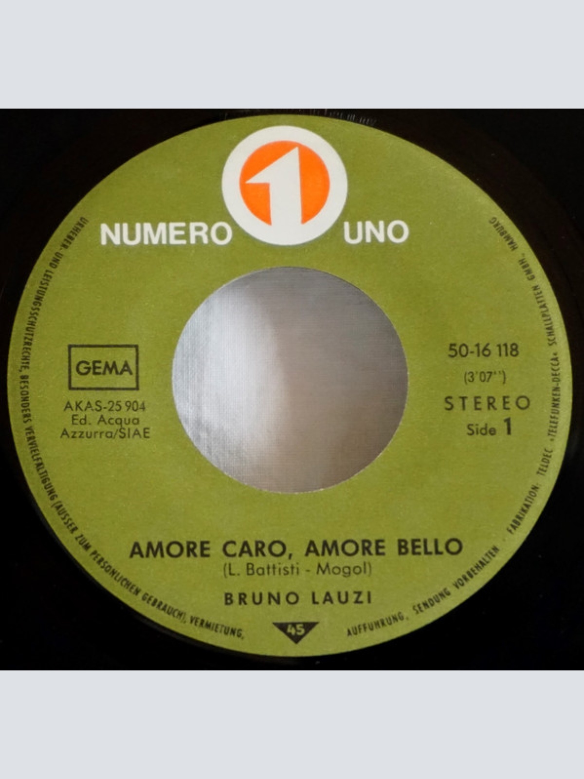 Vinyl / Bruno Lauzi - Amore Caro Amore Bello