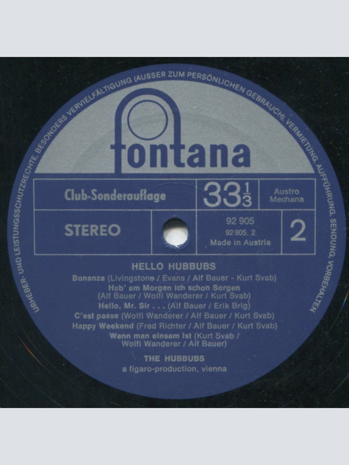 Vinyl / Hubbubs* - Hello Hubbubs