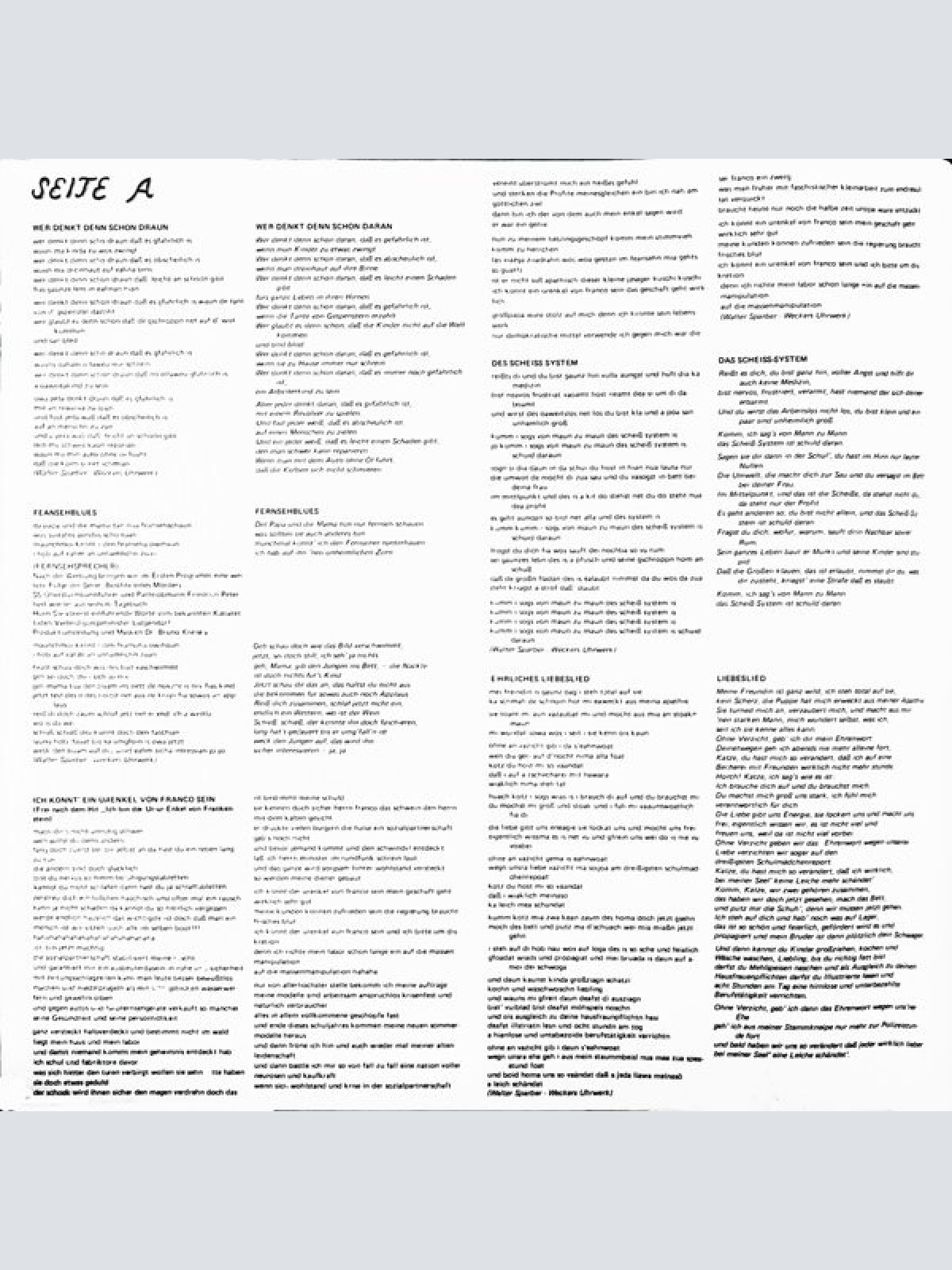 Vinyl / Weckers Uhrwerk - Krawattnleichn