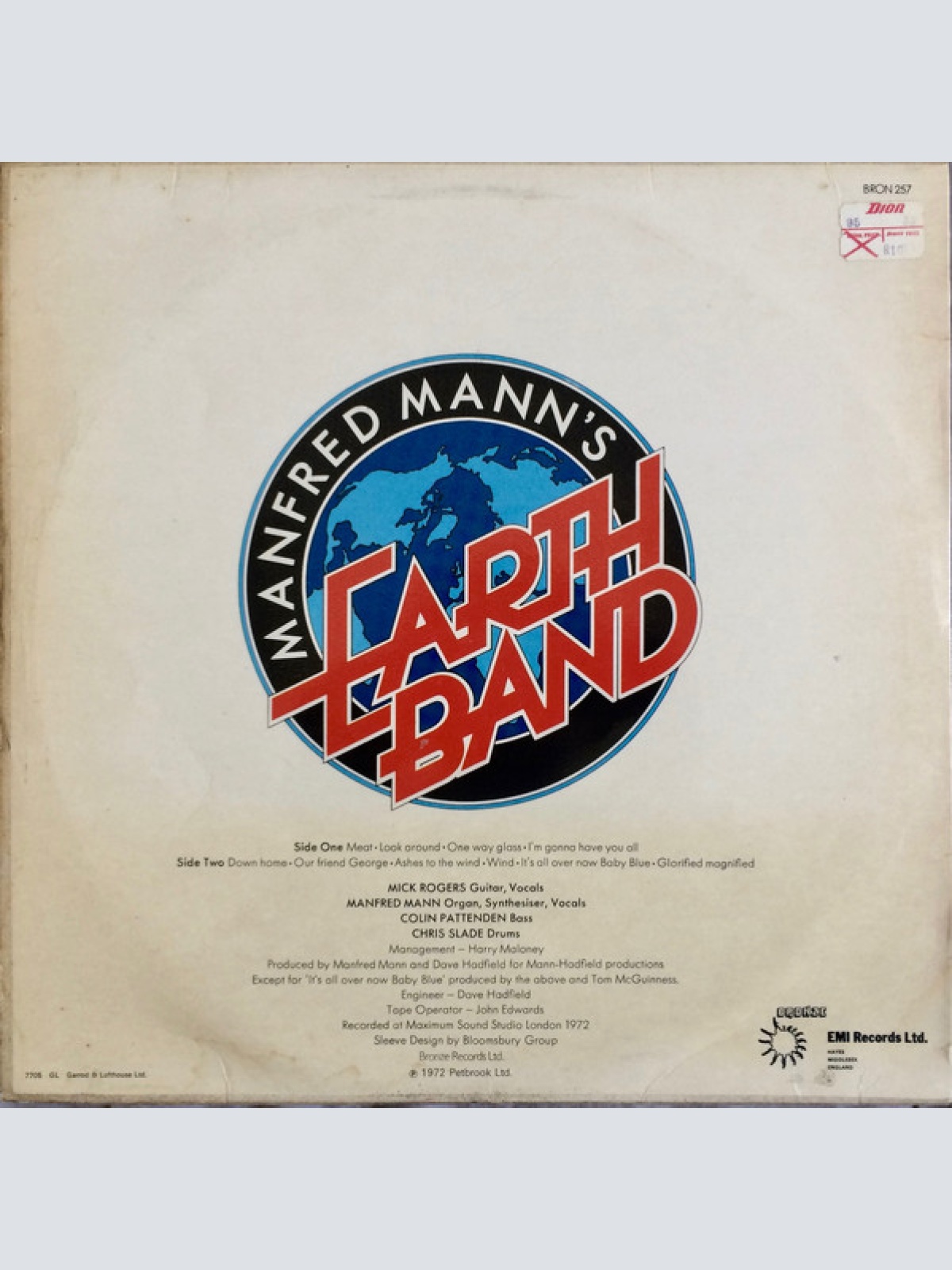 Vinyl / Manfred Mann's Earth Band - Glorified Magnified