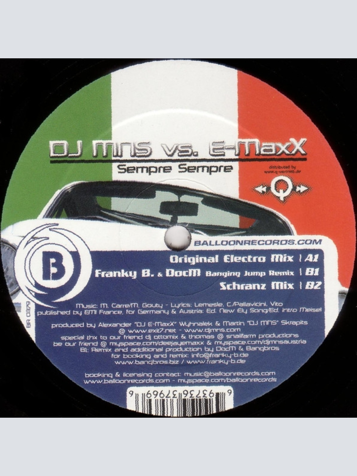 Vinyl / DJ MNS vs. E-MaxX* - Sempre Sempre