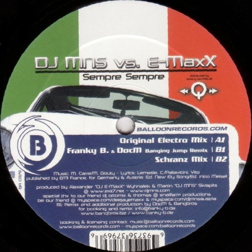 Vinyl / DJ MNS vs. E-MaxX* - Sempre Sempre