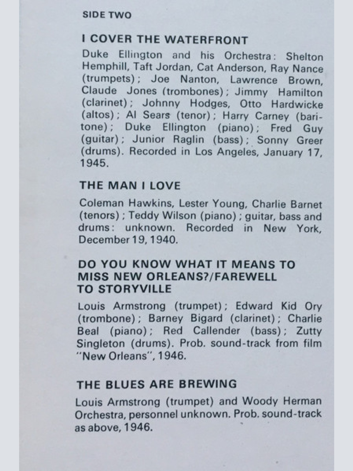 Vinyl / Billie Holiday - Volume 2 Lady Day