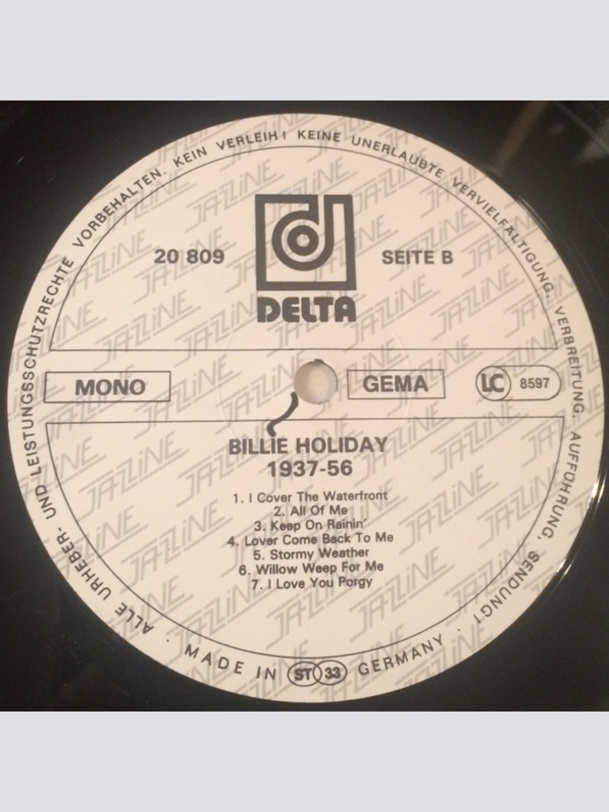 Vinyl / Billie Holiday - Live 1937/56