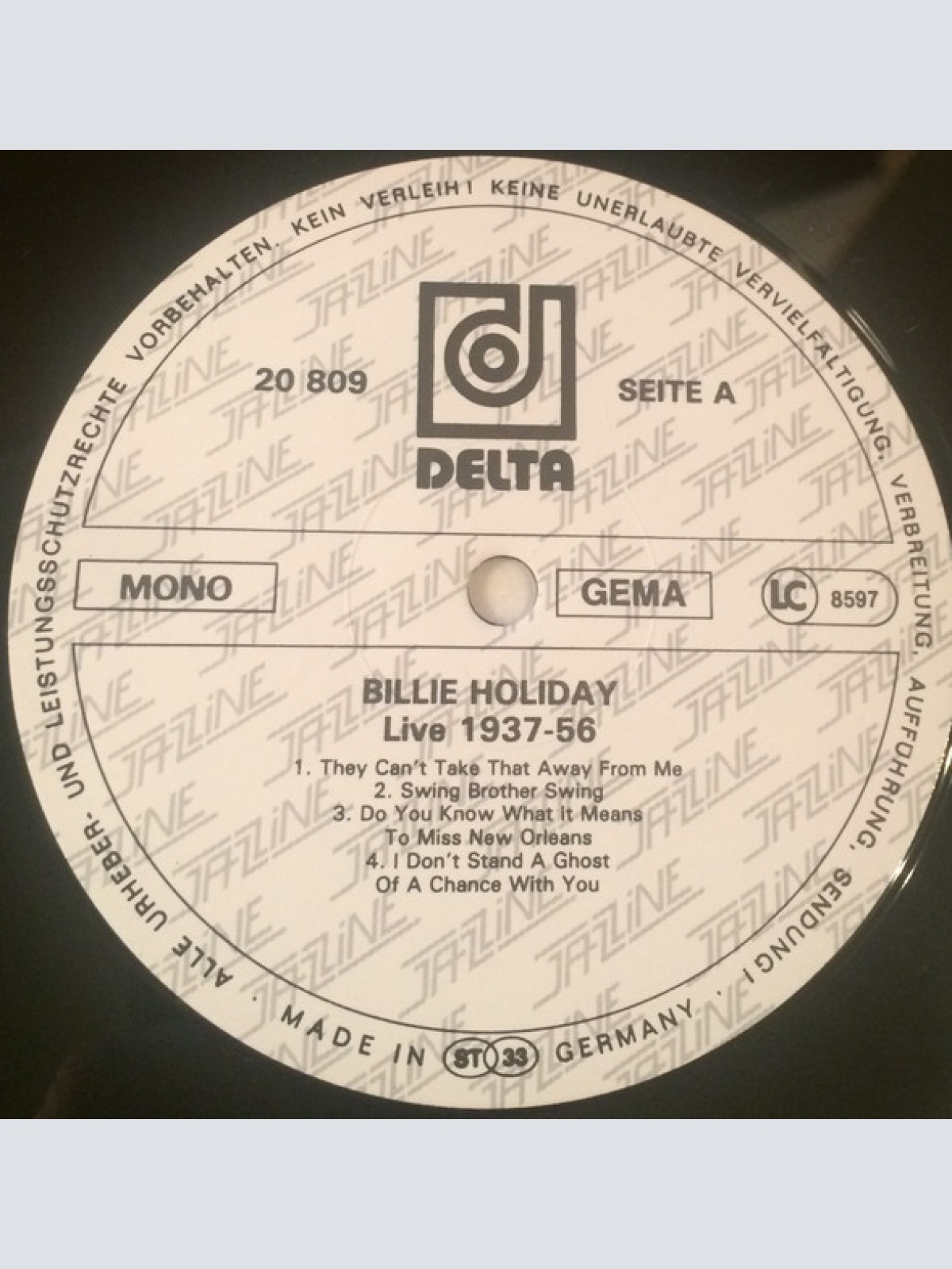 Vinyl / Billie Holiday - Live 1937/56