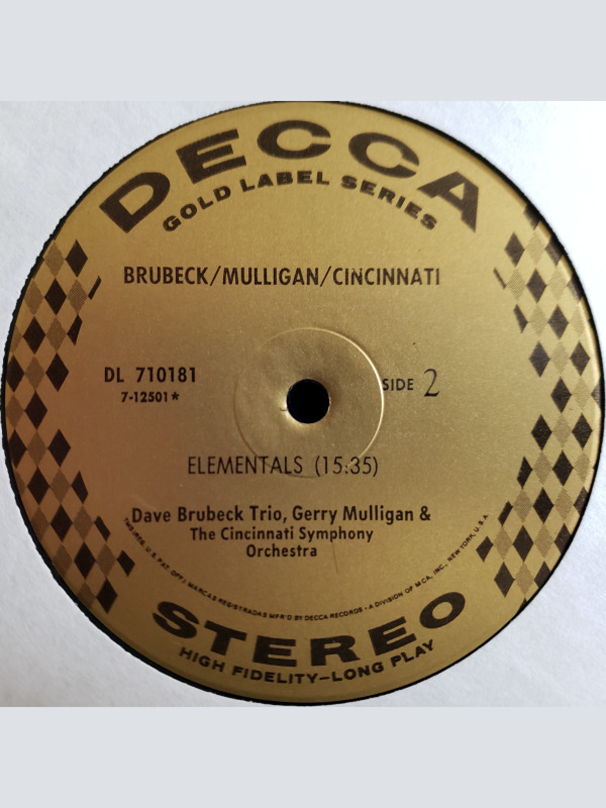 Vinyl / Dave Brubeck Trio With Gerry Mulligan* & The Cincinnati Symphony Orchestra* conducted by  Erich Kunzel - Brubeck/Mulligan/Cincinnati