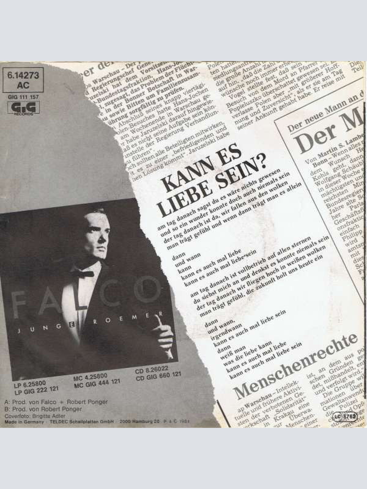 Vinyl / Falco & Désirée* - Kann Es Liebe Sein?
