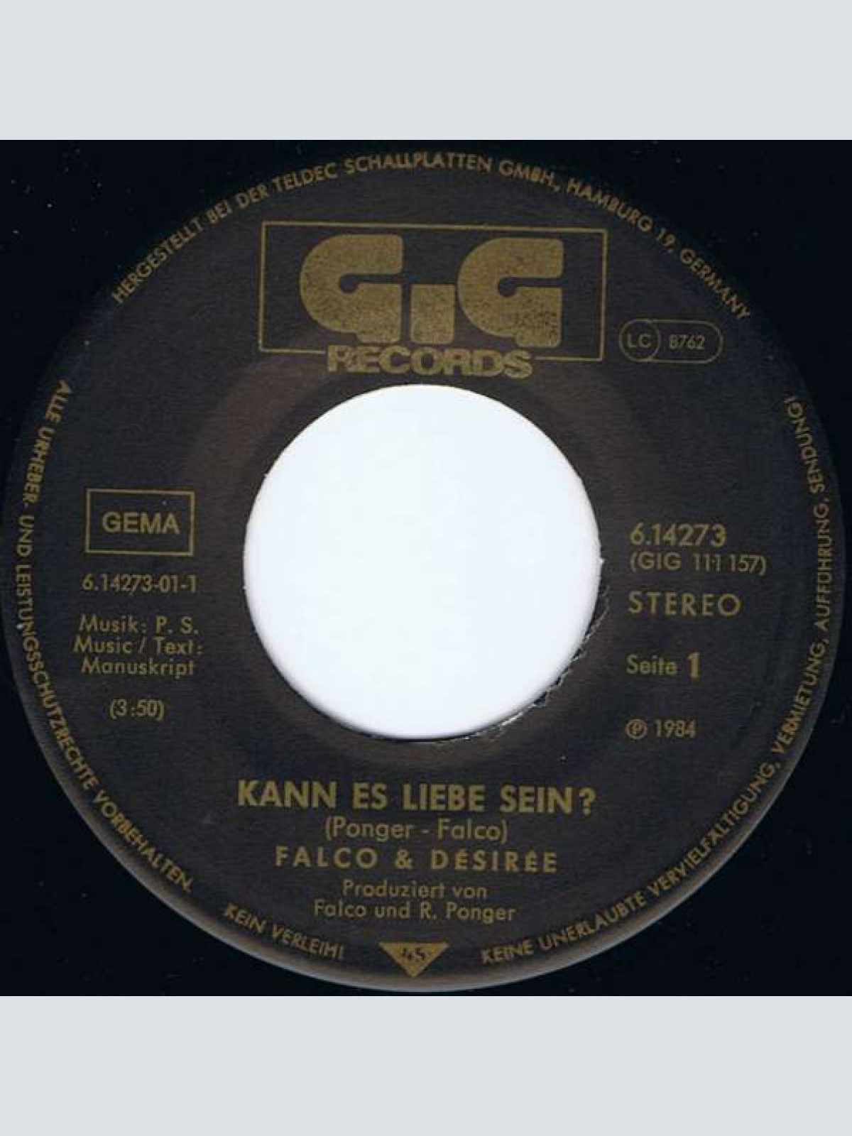 Vinyl / Falco & Désirée* - Kann Es Liebe Sein?