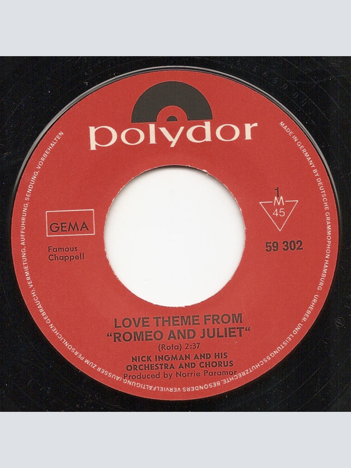 Vinyl / Nick Ingman And His Orchestra And Chorus* - Love Theme From "Romeo And Juliet"