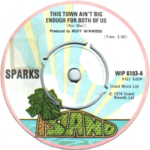 Vinyl / Sparks - This Town Ain't Big Enough For Both Of Us