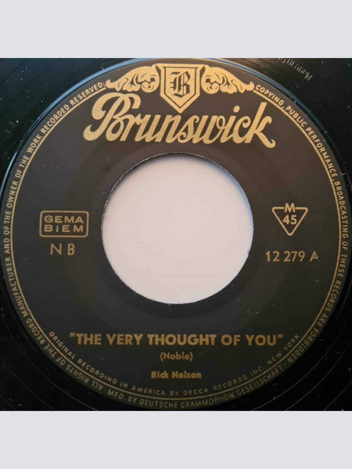 Vinyl / Rick Nelson* - The Very Thought Of You