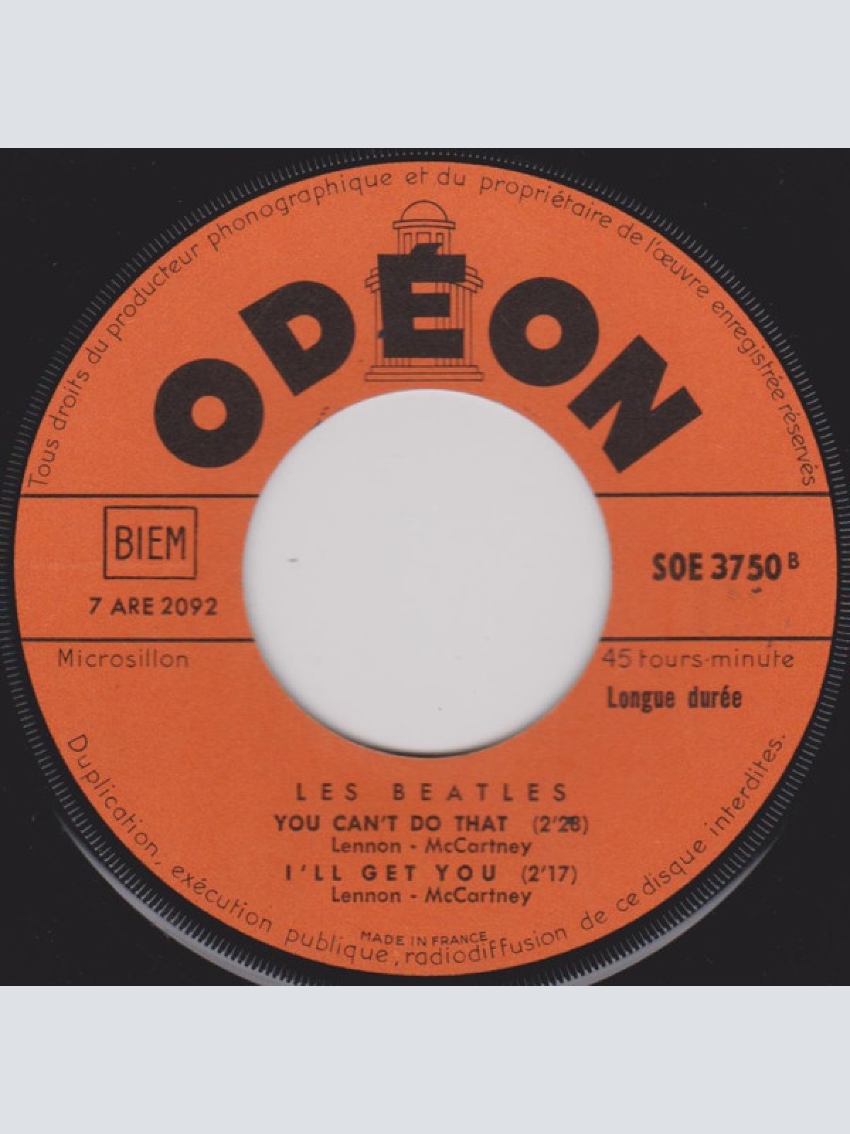 Vinyl / Les Beatles* - Can't Buy Me Love