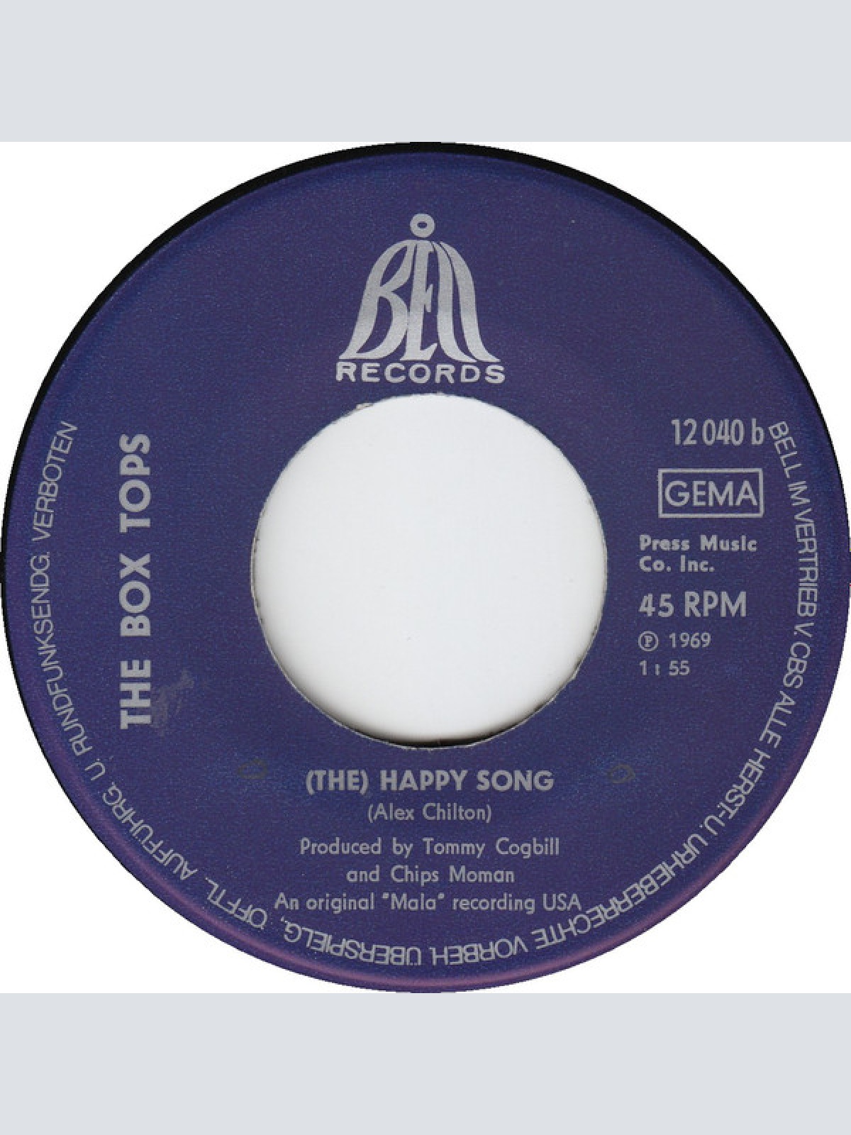 Vinyl / The Box Tops* - Soul Deep / (The) Happy Song