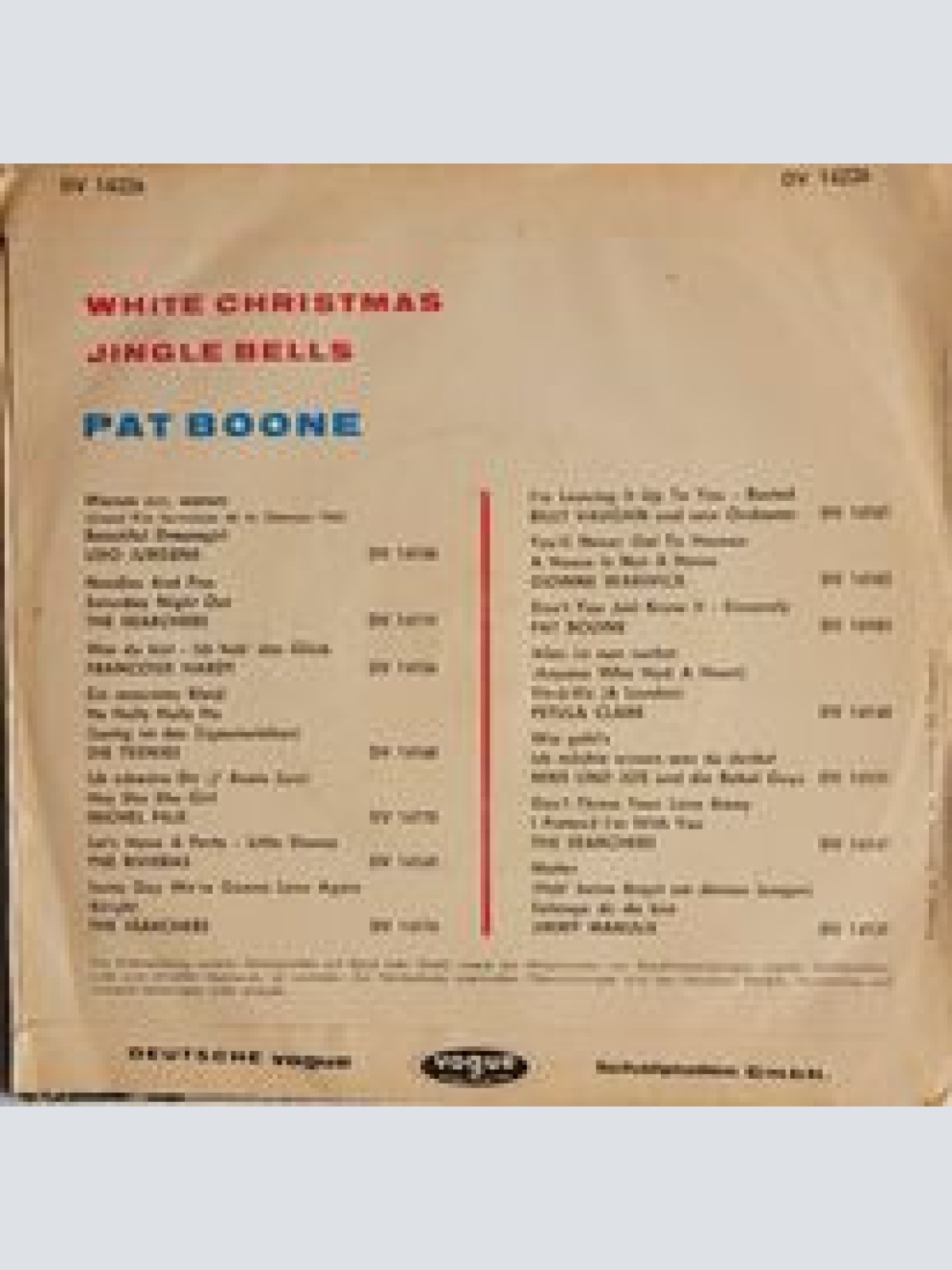 Vinyl / Pat Boone - White Christmas / Jingle Bells