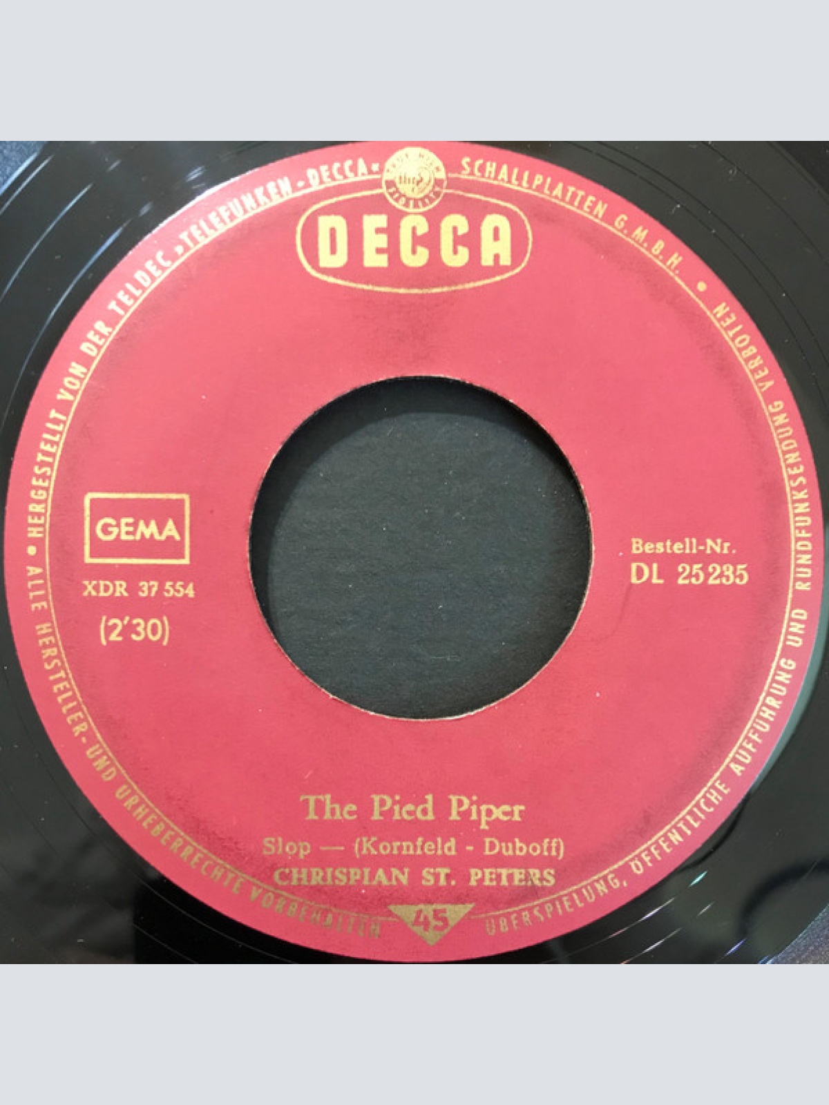 Vinyl / Chrispian St. Peters* - The Pied Piper