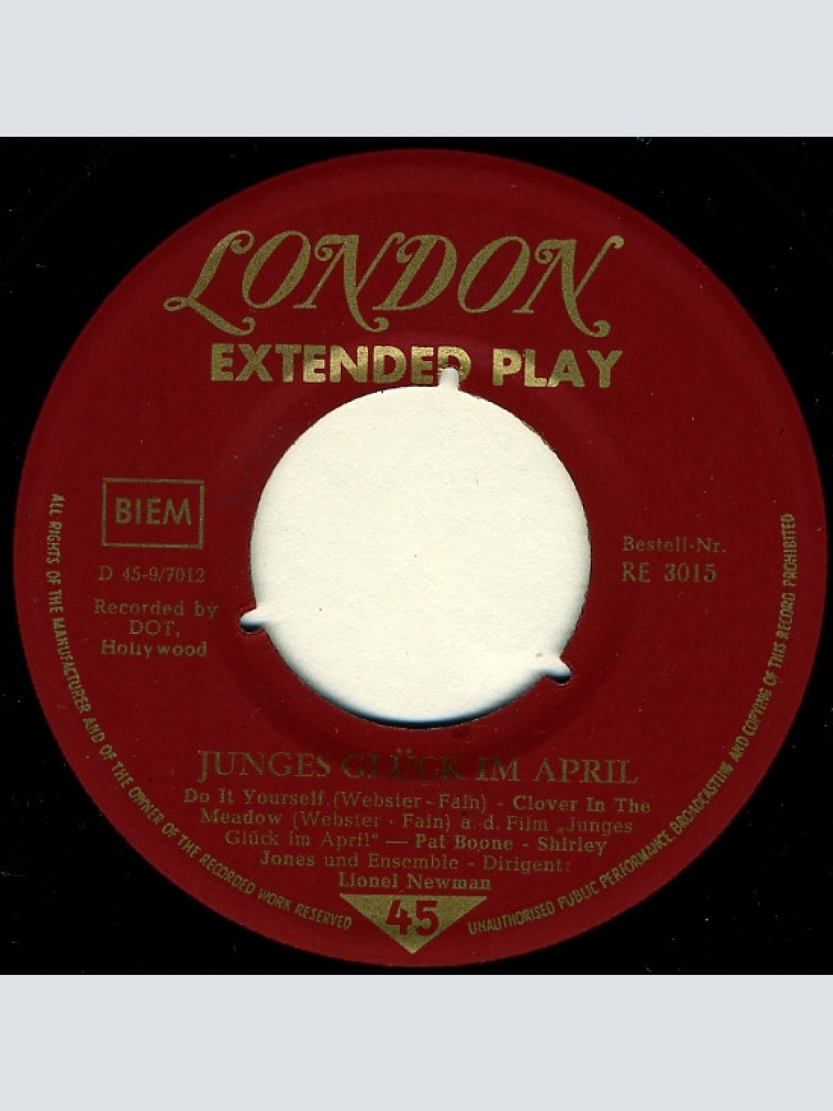 Vinyl / Pat Boone, Shirley Jones (2) - Junges Glück Im April