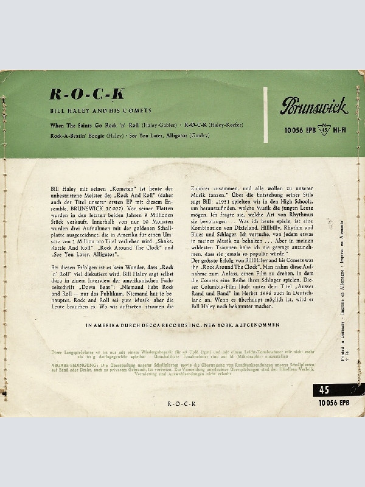 Vinyl / Bill Haley And His Comets - R-O-C-K