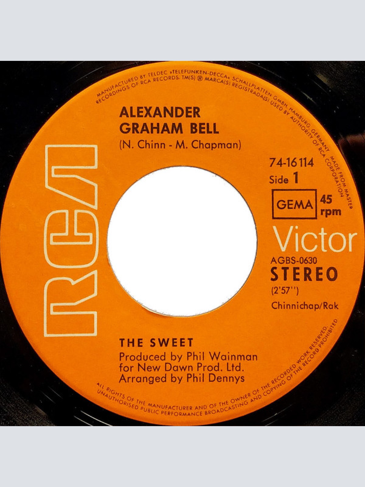 Vinyl / The Sweet - Alexander Graham Bell