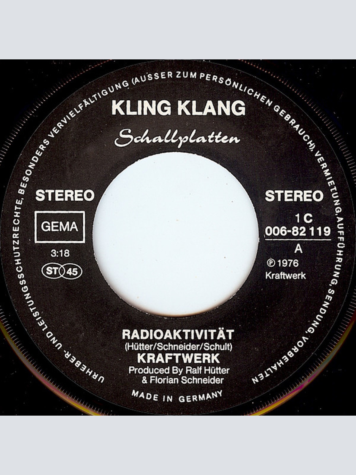 Vinyl / Kraftwerk - Radioaktivität